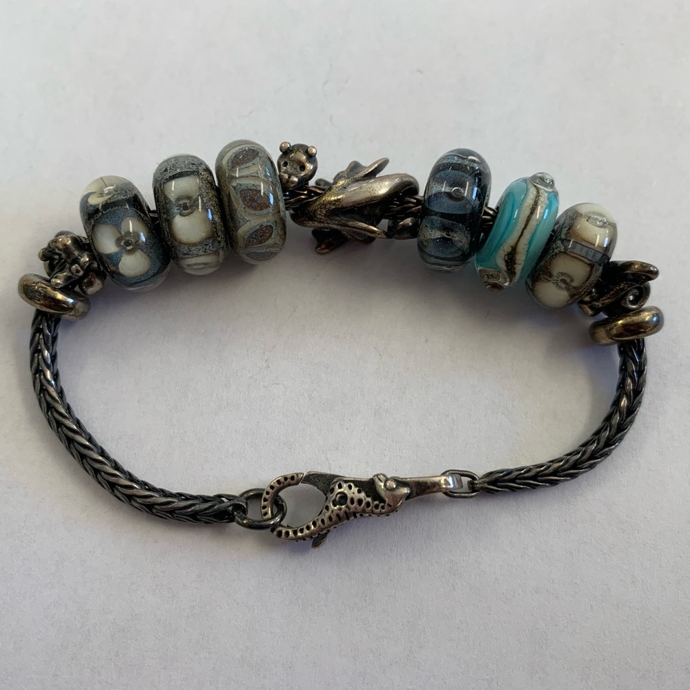 Trollbeads Lucky Dragon, Sand, & Seahorse Bracelet